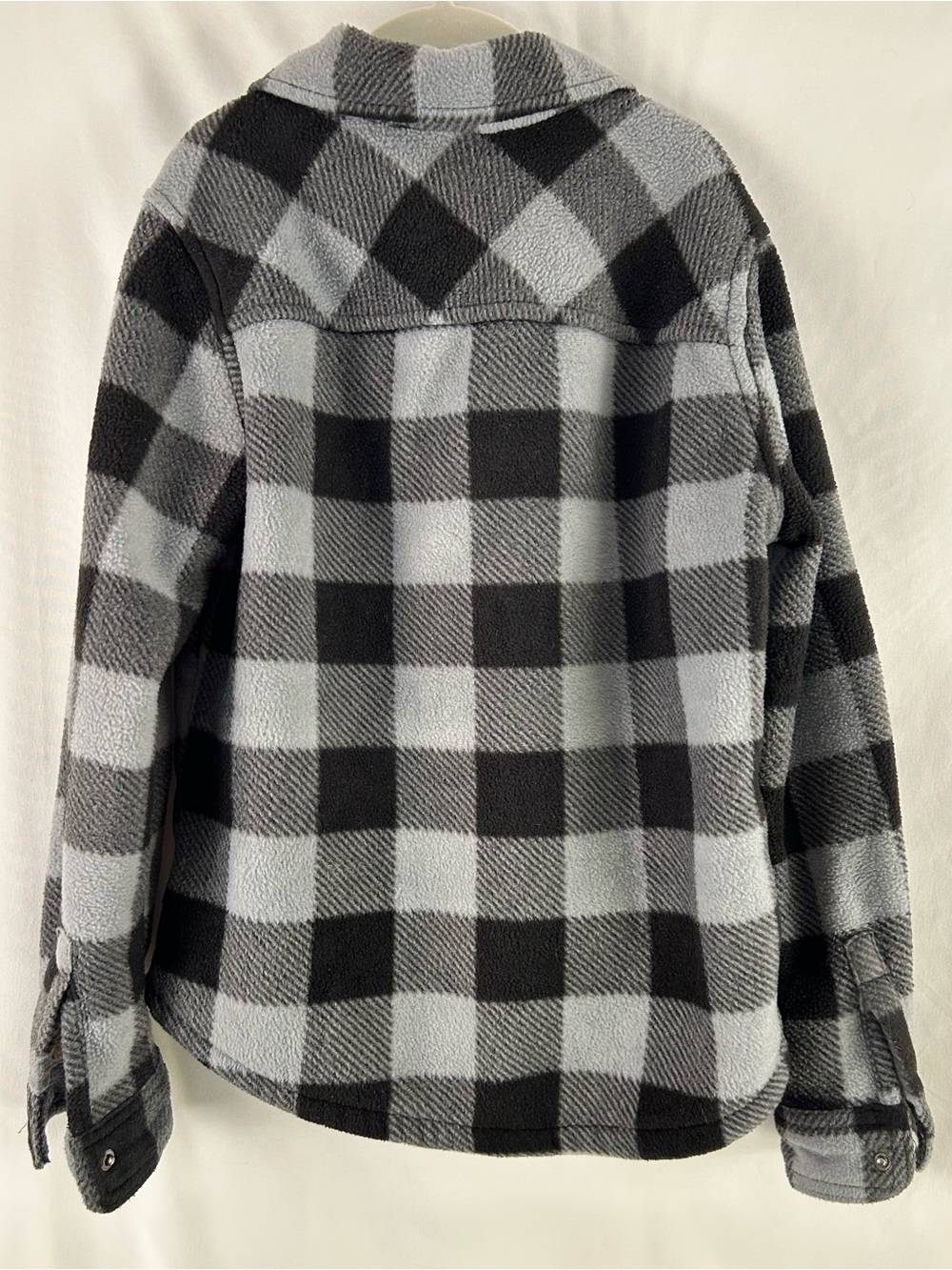 Eddie Bauer Boys Kids 8 Sherpa Lined Buffalo Plaid Shacket Jacket - Picture 6 of 10